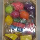 32 Pcs Wooden Play Food Sets for Kids Kitchen Accessories, Montessori Educational Toys Food, Pretend Play Food for Toddlers, Velcro Fruits and Vegetables Cutting Set for Kids Boys Girls