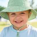 HONGTEYA Baby Sun Hat Toddler Boy Bucket Hat Kids Summer Beach Hat Wide Brim Sun Protection