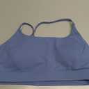 RUNNING GIRL Sports Bras for Women, Padded Sports Bra Tank Top Sexy Crisscross Back High Impact Longline Workout Yoga Bra (Medium, Ink Blue)