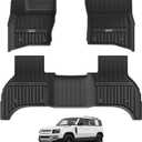 3W Floor Mats for Land Rover Defender 110 (4D/5S) 20-26,Non Rubber Flooring