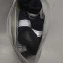 QUMY 4PCS Dog Shoes for Small Dogs, Hot Pavement Summer Puppy Dog Boots & Paw Protectors with Soft Anti-Slip Rubber Sole, Mesh Breathable Dog Booties for Hardfloors, Walking Running Black Size 1