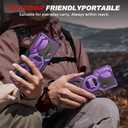 TONGATE Magnetic for Samsung Galaxy S25 Ultra Case with Privacy Screen Protector, [Compatible with MagSafe][Camera Protective Cover][Military-Grade Protection] Ring Stand Phone Case S25 Ultra, Purple