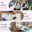 5 Subject Notebook for Work with Removable Dividers Tabs, Large 8.5" x 11 Spiral Lined Notebooks for School Note Taking & Organizer, A4 240 Pages College Ruled Journal for Women & Writing, Blue