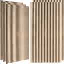 Large Acoustic Panels for Wall Sound Proof Sound Dampening Panels for Wall Decor and Ceilings 47.2 x 23.6 x 0.4 Inch Polyester Fiber Noise Absorb Panels for Bedroom Home Studio Office (Camel, 5 Pack)