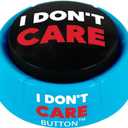 Talkie Toys Products I Don't Care Button - Plays 8 Hilarious IDC Sayings - Office Humor & Stress Relief - Funny Gift & Stocking Stuffer