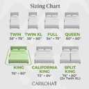 Cariloha Resort 100% Organic Bamboo Viscose Sheets - 4-Piece King Sheet Set - 18 in Extra Deep Pockets - Sateen Weave, Cooling, Hypoallergenic Luxury Sheets - Oeko-TEX Standard 100 - White
