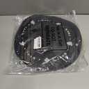 Tioncy 6 Pcs Plastic Halloween Placemats Round Embroidered Ghost Place Mats 13.5 Inch Black Spooky Ghosts Dinner Washable Table Mats Kitchen Dining Waterproof Placemats for Halloween Party Decoration