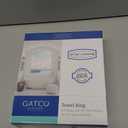 Gatco 5053 Designer II Towel Ring, Brushed Brass/Wall Mounted 6.50" Hand, Face Towel Ring for Bathroom