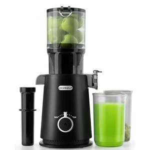 Black Juicer Machines with Wide Mouth, High Juice Yield