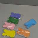 Easter Decorations for Home: 6 Pcs Glitter Easter Decor for Home, Bunny Peeps Decorations Wood Table Decorations, Tiered Tray Dcor, Spring Signs for Desk Shelf Mantel Office Indoor, Basket Gifts