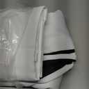 NICETOWN 100% Blackout Curtain Panels, Rod Pocket Window Curtains with Black Liner for Nursery, 84 inches Drop Cold and Full Light Blocking Draperies (White, 2 Pieces, 52 inches Wide Each Panel)