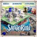 Santorini: Second Edition Board Game 24 Player Greek Strategy Game with 3D Towers & God Powers