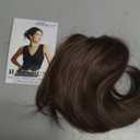 BARSDAR Straight Hair Bun Extensions - Synthetic Fully Short Straight Ponytail Hair Bun Extensions for Women - Elastic Messy Hair Bun Hairpieces Scrunchies Daily - Medium Chestnut Brown
