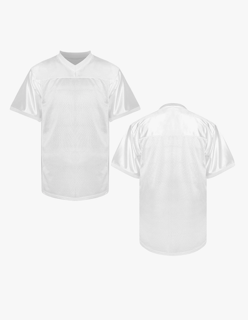 MESOSPERO Blank Football Jerseys for Men,Mesh Polyester Plain Football Shirt Pullover Sports Clothing XL Black White Grey