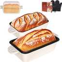 AILITOR 9x5 Enameled Cast Iron Loaf Pan with Lid  2 in 1 Bread Pan for Baking Homemade Sourdough