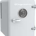 Frigidaire EFMIS171 Retro Mini Portable Personal Fridge - Ideal for Home, Office or Dorm - Includes Carrying Handle, AC/DC Wall/Car Charger (White)