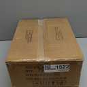 IBUYKE 16 Inch Small Foot Stool Ottoman, Rectangle Linen Foot Rest with Padded Seat and Metal Legs, Modern Ottoman Foot Rest for Living Room Bedroom Entryway Couch, Black WBD001B