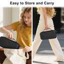 JOYLINK Carrying Case for Nintendo Switch 2, Protective Hard Shell Portable Travel Case for Switch 2(Dual EVA), with Joystick Protection, Game Cards Slots & Zipper Mesh Pocket for Console Accessories (Black)