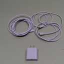 FEEL2NICE iPhone Charger Fast Charging 1 Pack Type C Wall Charger Block with 2 Pack [6FT&10FT] Long USB C to Lightning Cable for iPhone 14/13/12/12 Pro Max/11/Xs Max/XR/X, AirPods Pro, Purple