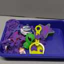 Klever Kits Outer Space Sensory Bin for Toddlers with Glow in The Dark Alien and Rocks, Sandbox with Lid Dual-Color Sand, Preschool Learning Activities Gifts for Boys Girls Age 3+ by JOVA