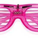 1 Pack LED Glasses Light Up Glow Glasses for Adult Kids, Glow in the Dark Glasses Neon Accessories for Glow Party Supplies, Rave Accessories Flashing Shutter Shades Glasses for Birthday Holiday