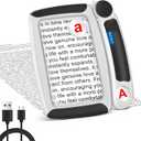 5X 10X 45X Magnifying Glass with Light Rechargeable Magnifying Glass for Reading 20 LED Light Adjusting Brightness Folding Handheld Magnifier for Books Small Print Ideal Gift for Seniors Elderly Black