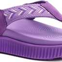 KuaiLu Womens Fashion Orthotic Flip Flops Ladies Athletic Thick Cushion Recovery Thong Sandals Slip On Memory Foam Walking Sandles With Comfortable Plantar Fasciitis Arch Support