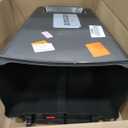 Rubbermaid Premier Series III Step-On Trash Can for Home and Kitchen, with Stainless Steel Rim, 12.4 Gallon, Charcoal, for Home/Kitchen/Garage/Apartment/Office