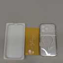 Miracase Magnetic for iPhone 17 Pro Case 6.3" [Compatible with MagSafe] Full-Body Phone Case with Built-in Glass Screen Protector & Camera Control,Drop Proof iPhone 17 Pro Cover, Clear Glitter