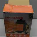 Buyplus Electric Space Heater - Outdoor Heater with Super Long Cord, Overheat Protection, Heaters Heat Up in 2 Seconds, 3 Modes, Small Fan Heater Tent Ceramic Space Heater for Patio, Amber