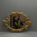 Gold Oval Wall Mirror, 19"x27" Vintage Decorative Baroque Hanging Mirrors for Bedroom, Living Room Dresser Decor, Entryway