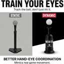 Thorza Motion Tee Solo Baseball Training System for Swing & Hand-Eye Coordination (Includes 1 Motion Tee Mini Training Ball)