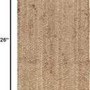 Ramanta Home Jute Braided Natural Burlap Runner 13x36 Inches, Reversible Boho Accent Table Runners for Wedding, Birthday Parties | Farmhouse Rustic Vintage Dinner Table Mat for Indoor & Outdoor Usage