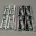 Replacement Toothbrush Heads Compatible with AquaSonic Black Series Electric Toothbrush, 16 Pack Toothbrush Heads Fit for Black Series Pro, Vibe Series, Duo Series Pro, 8White8Black