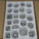 RUCKAE Small Clear Bud Vases Bulk 22 Pack Mini Flower Glass Vases for Centerpiece Table Wedding Decorations Home Decor Party(Transparent)