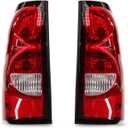 Tail Lights Assembly W/Bulbs Brake Lamps GM2800174 GM2801174 Compatible with 2003-2006 Silverado 1500 2500 3500 HD Driver and Passenger Side