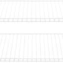 Rubbermaid Configurations 26" Shelving Kit, Set of 2 Shelves, White, Expandable, Organization for Home/Laundry/Bathroom/Mudroom/Pantry/Linen Closet/Garage