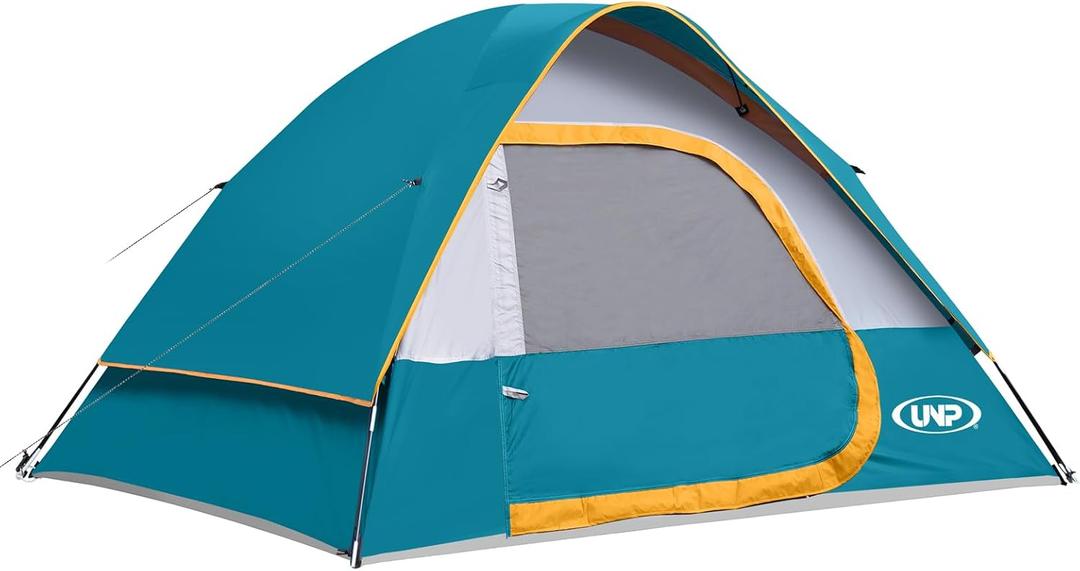 UNP 4 Person Camping Tent Waterproof Family Dome Tent Outdoor