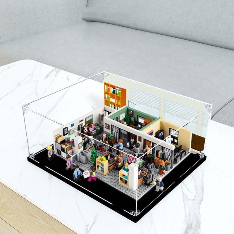 3MM Acrylic Display Case for Lego 21336 The Office Building Set,Dustproof Clear Display Case Compatible with Lego 21336(Not Include The Model)