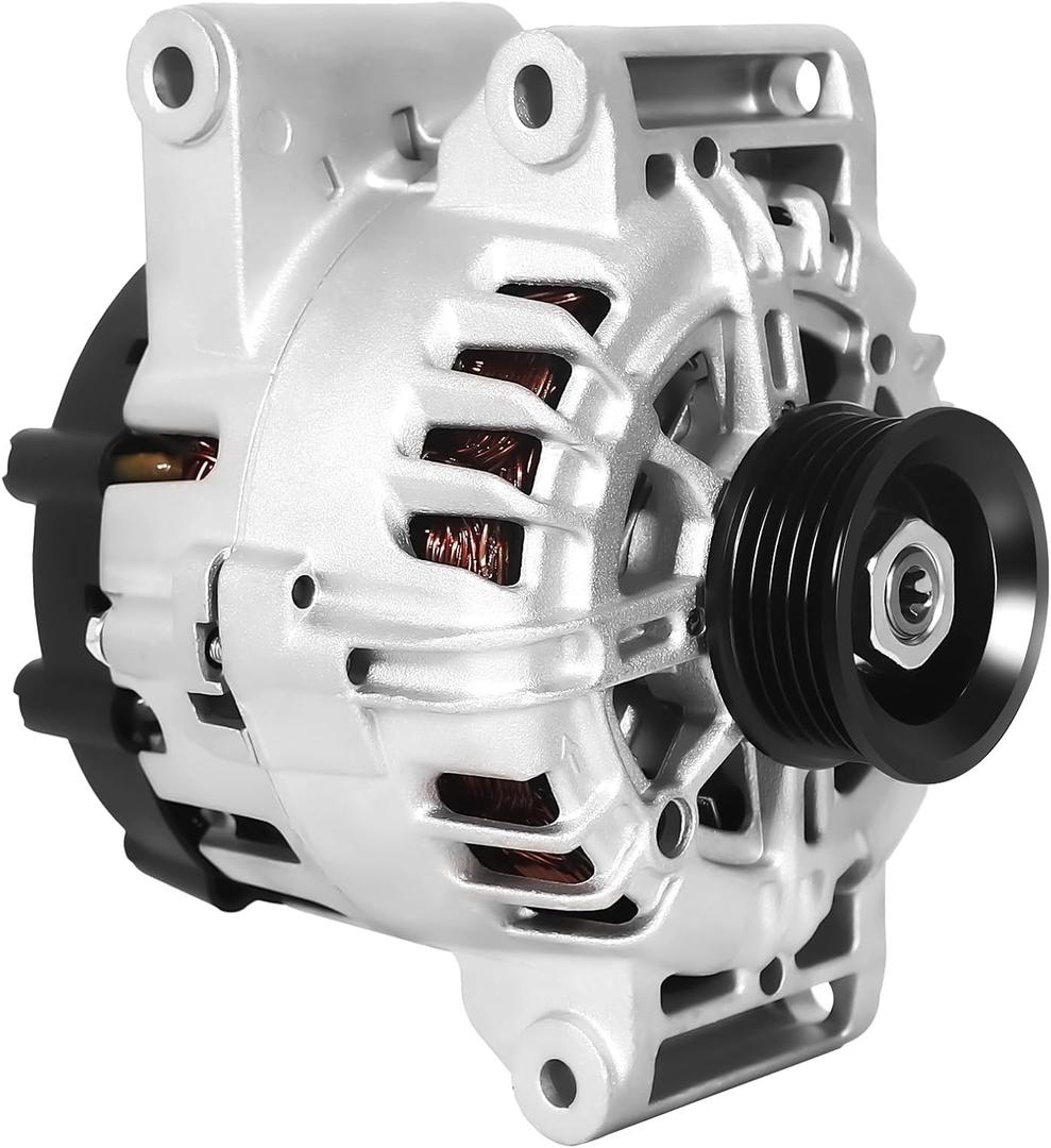 11459N Alternator Compatible with 2010-2017 Chevy Equinox L4 2.4L, 2010-2017 GMC Terrain, 2012 2015-2017 Buick Regal, 120A 5-Groove Pulley, Replace# 13500315, 13588328
