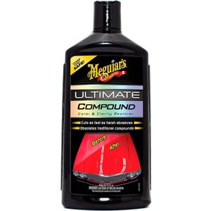 Meguiars Ultimate Compound, Pro-Grade Car Scratch Remover for Paint Correction, Removes Swirls and Defects While Restoring Gloss and Shine, Christmas Gifts for Car Guys, 15.2 Oz
