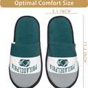 Slippers for Guests, 11.2 inch,Disposable & Reusable Non-Slip Hotel Slippers with Storage Bag, Soft Cotton Guest Slippers for Women & Men,Non-Slip for Home, Gym,Party (Green, XL)