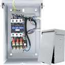 14.5 Hp 3 Phase Magnetic Motor Starter, 208-240V 10.8kW 28-45 Amp Magnetic Switch for Motors, Ample Wiring Space NEMA 3R Rated Motor Starters for Indoor/Outdoor Use (3-Phase 45A)