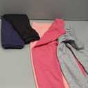 Resinta 5 Pack Girls Fleece Lined Leggings Winter Warm Soft Thermal Pants Full Length Multipack for Kids Cold Weather (8-10 Years, Black, Grey, Pink, Hot Pink, Navy)