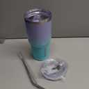 BJPKPK 30oz Tumbler Stainless Steel Double Wall Vacuum Insulated Mug with Straw and Lid for Women and Men,Lavender Green