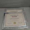 8.5x11 Picture Frames Glass 8.5 x 11 Frame Tabletop Display, 2 Pack clear