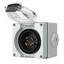 STARELO 20 Amp Power Inlet Box NEMA L14-20P Generator,125/250 Volt,Outdoor dustproof and Weatherproof for generators, Welding Machines, etc.ETL Listed.(NEMA L14-20P Box)