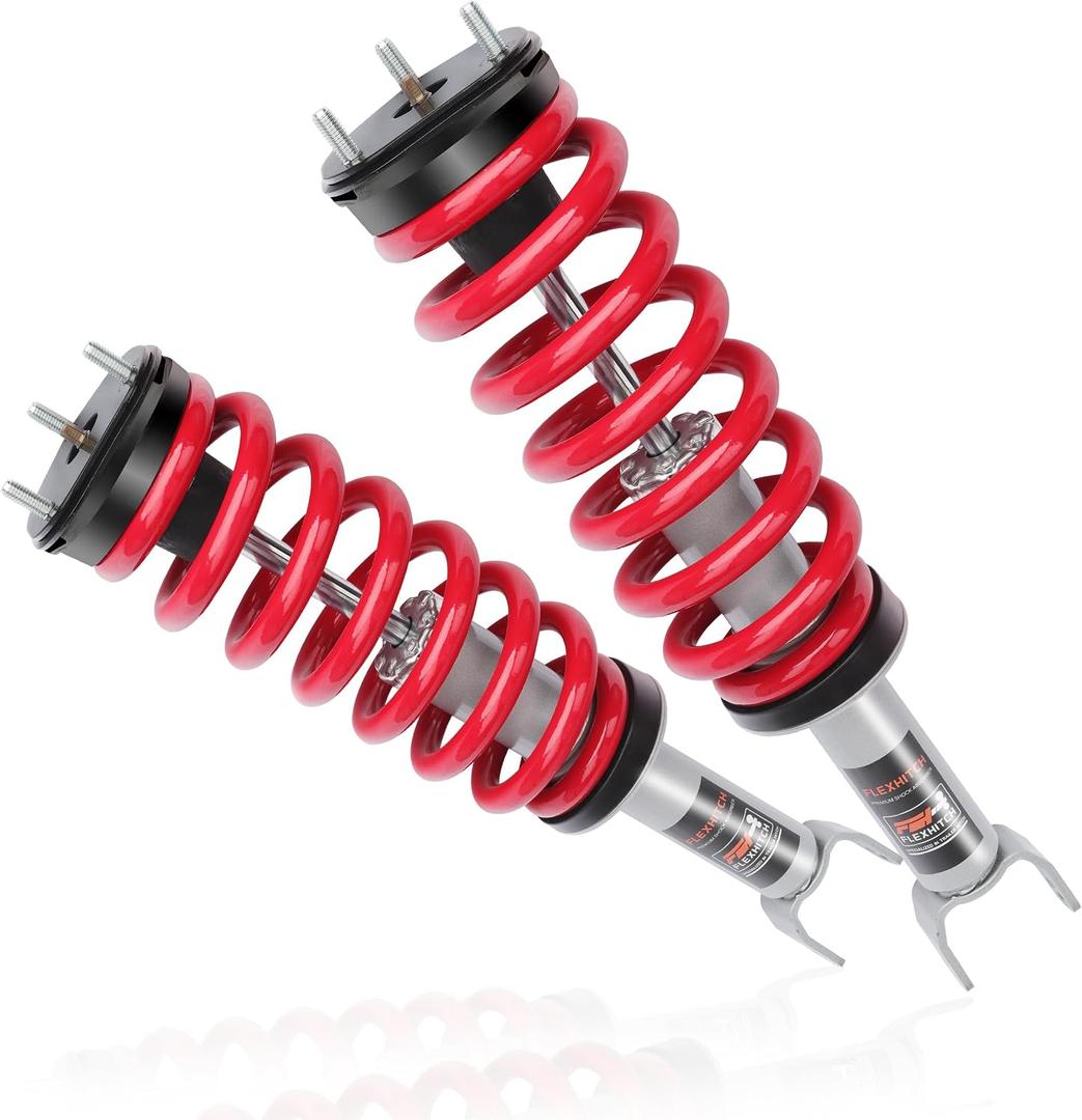 2 Inch Leveling Struts for 2012-2018 Ram 1500 4WD & 2019-2024 Ram 1500 Classic 4WD, Pre-Loaded Coil Spring, Eliminate Factory Rake, Bolt-On Installation, Smooth Factory-Like Ride