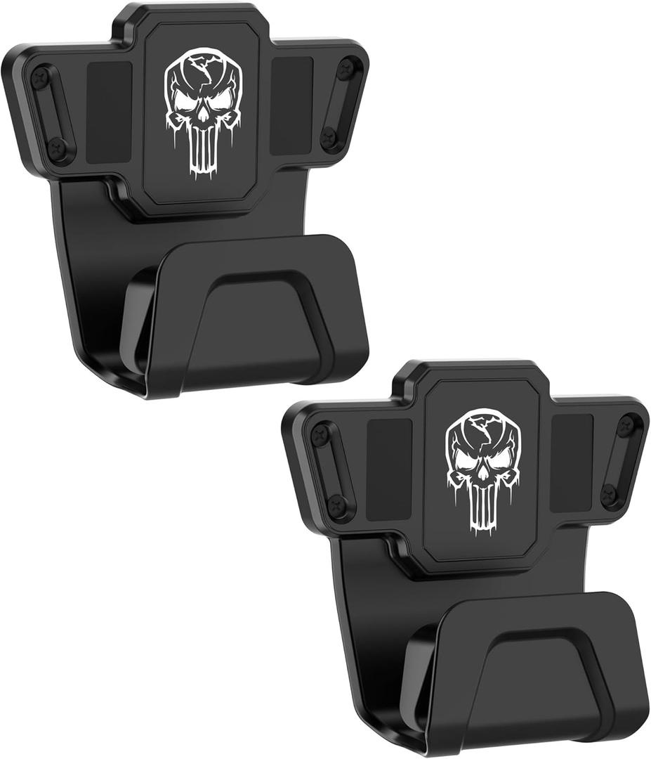 Magnetic Car Gun Mount, Gun Holder Rack with Safety Trigger Guard Protection, Easy Conceal in Vehicle, Truck, Safes, Walls, Heavy Duty Car