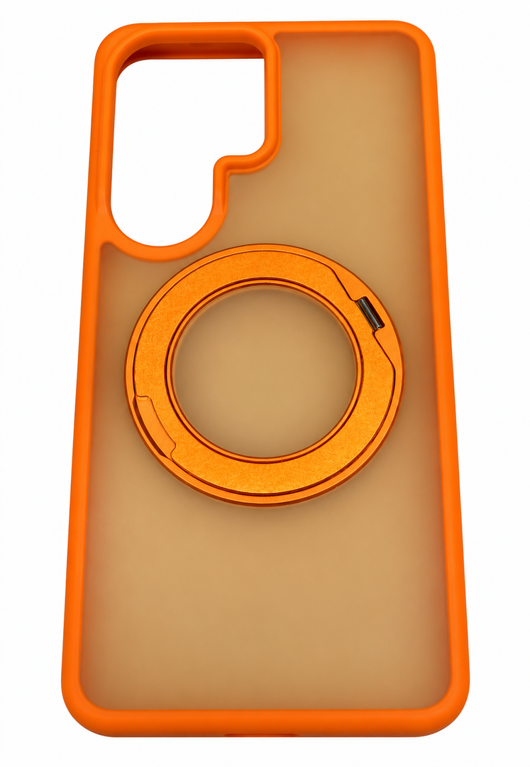 VUM Galaxy S26U Case, MagSafe, 360 Stand, Shockproof, Camera Guard, Orange